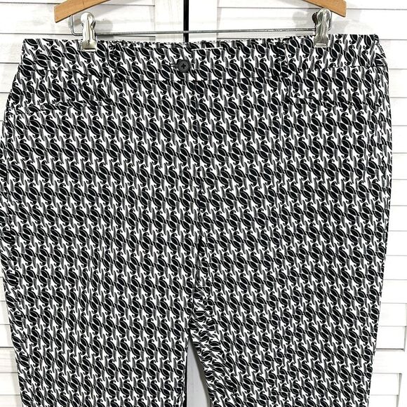 Talbots Crop Pants Size 18W Tuscan Bird Print - Picture 5 of 13